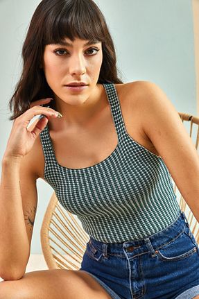 بلوز سبز زنانه Kazayağı Bianco Lucci - کد 262034606