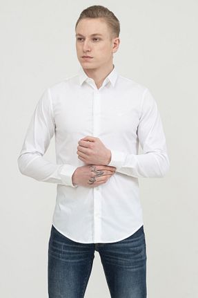 پیراهن سفید مردانه رگولار Emporio Armani - کد 131089266