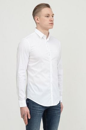 پیراهن سفید مردانه رگولار Emporio Armani - کد 131089266