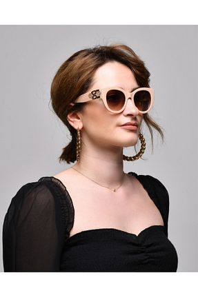 عینک آفتابی بژ زنانه UV400 Jatelier - کد 218193959