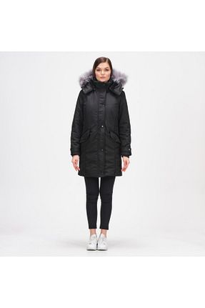 کاپشن مشکی زنانه رگولار PIQUE - کد 262501085