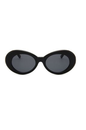 عینک آفتابی مشکی زنانه 55 UV400 پلاستیک هندسی کد 40653647