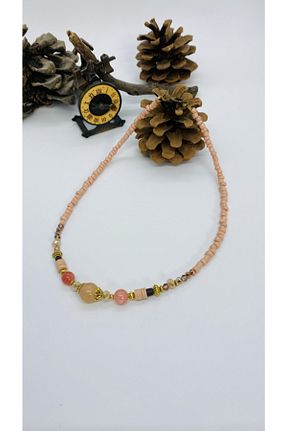 گردنبند جواهر صورتی زنانه فلزی Porsuk Alternatif - کد 262648938