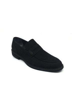 کفش کلاسیک مشکی مردانه چرم طبیعی پاشنه کوتاه ( 4 - 1 cm ) کد 262730498