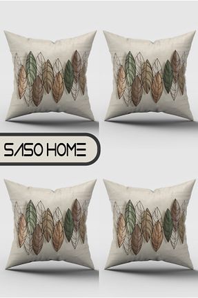 کوسن و روکش کوسن بژ مخمل SasoHome - کد 221113217