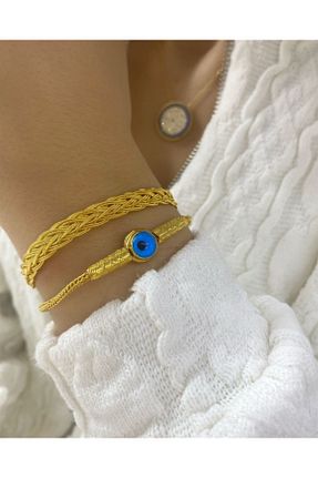 دستبند نقره زرد زنانه bestmysilver - کد 263185610
