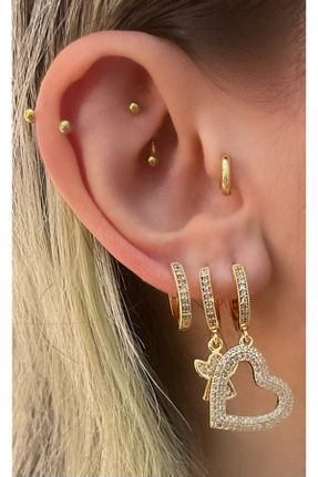 گوشواره جواهر طلائی Markiz Takı - کد 263379427