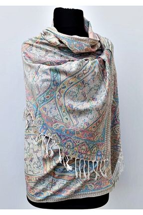 دستمال گردن بژ زنانه پنبه ای Kule Hediyelik - کد 263630479
