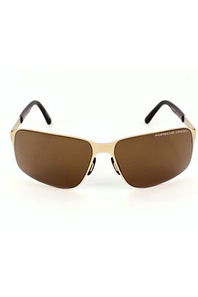 عینک آفتابی قهوه ای مردانه UV400 Porsche Design - کد 262692556