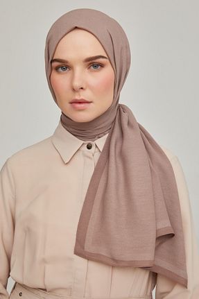 شال قهوه ای زنانه پلی استر Armine - کد 263931574