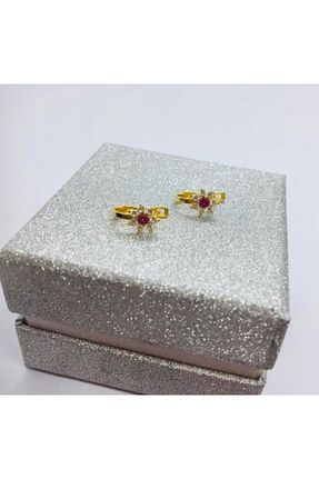 گوشواره طلا زرد بچه گانه 14 عیار Çelikoğlu Kuyumculuk - کد 263191517