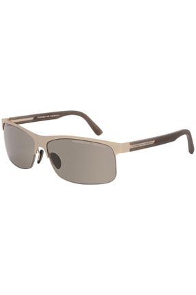 عینک آفتابی قهوه ای مردانه UV400 Porsche Design - کد 262692539