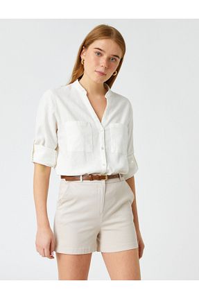 شلوارک و برمودا طوسی زنانه Relaxed Koton - کد 263559212