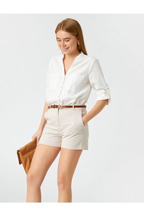 شلوارک و برمودا طوسی زنانه Relaxed Koton - کد 263559212