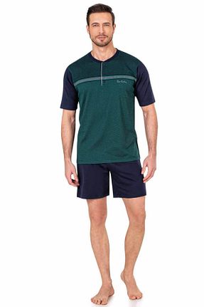 ست لباس راحتی سبز مردانه %100 پنبه Pierre Cardin - کد 263611825