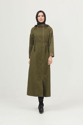 مانتو بلند حجاب خاکی زنانه Setrms - کد 264164560