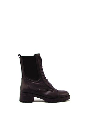 بوت / نیم بوت مشکی زنانه چرم خالص Castle Black - کد 263928905