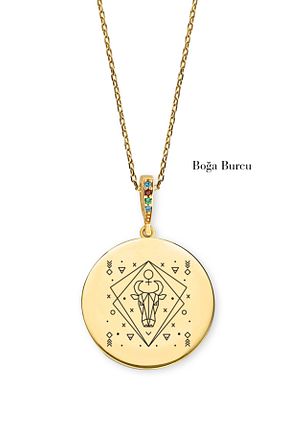 گردنبند نقره طلائی زنانه 925 عیار Tasarlatak - کد 45752006