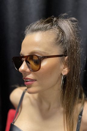 عینک آفتابی قهوه ای زنانه UV400 By Harmony - کد 264365449