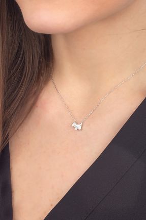 گردنبند نقره طوسی زنانه 925 عیار Miavi Silver - کد 265508488