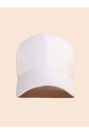 کلاه سفید زنانه پنبه (نخی) کد 265660231
