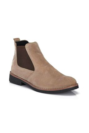 بوت / نیم بوت بژ زنانه چرم مصنوعی MF MARKA SHOES - کد 135084520