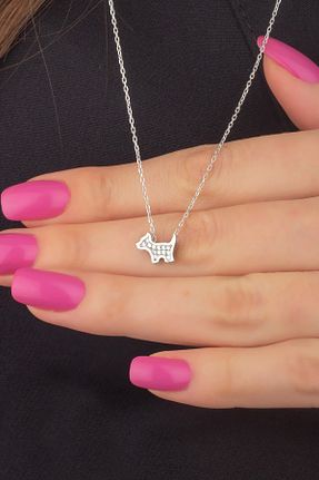گردنبند نقره طوسی زنانه 925 عیار Miavi Silver - کد 265508488