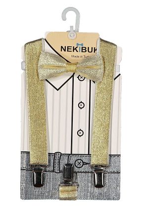 پاپیون زرد بچه گانه پارچه ای NEKİBUKİ - کد 46967401