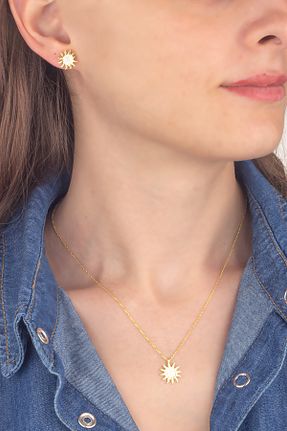 ست نقره طلائی زنانه زیرکن Miavi Silver - کد 153467022