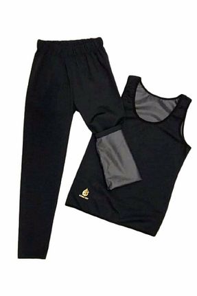 ست کرمکن اسپرت مشکی زنانه پلی استر SAUNA SUIT - کد 136664562