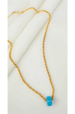 گردنبند جواهر طلائی زنانه روکش طلا کد 265370533