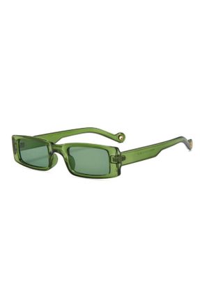 عینک آفتابی سبز زنانه 45 UV400 استخوان هندسی کد 264768110