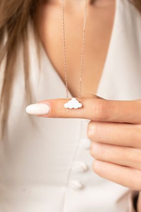 گردنبند نقره صورتی زنانه 925 عیار Violansia - کد 266068743