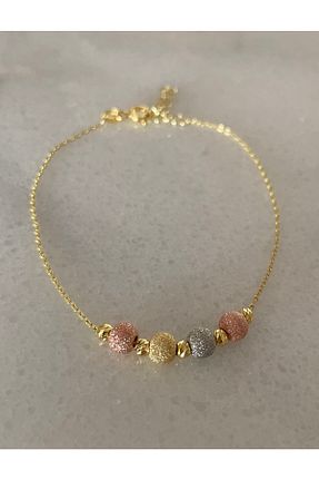 دستبند نقره زرد زنانه 925 عیار emy by emel luxury silver jewelry - کد 266403628