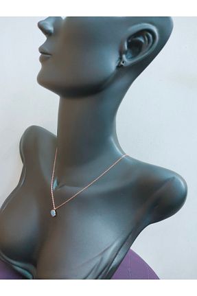 گردنبند نقره صورتی زنانه sarıyer silver - کد 266785868