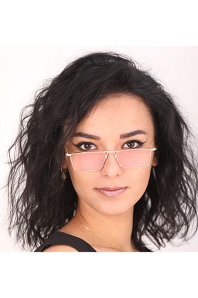 عینک آفتابی طلائی زنانه UV400 ESRADA - کد 266887955
