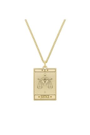 گردنبند نقره طلائی زنانه 925 عیار Nida Jewelry - کد 188681197