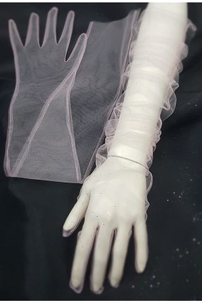دستکش صورتی زنانه پلی استر es moda shop - کد 266729826
