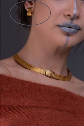 گردنبند جواهر طلائی زنانه روکش طلا Altuntaş Gold&Silver - کد 267216133