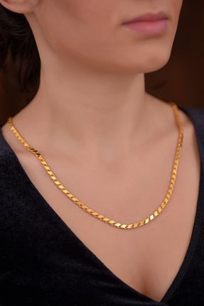 گردنبند طلا زرد زنانه 14 عیار Ayyıldız Kuyumculuk - کد 69304873