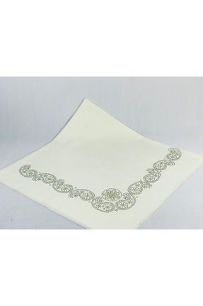 روسری بژ 100 x 100 AYSİM COLLECTİON - کد 70079155