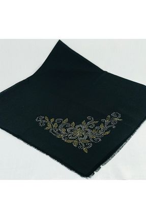 روسری مشکی 100 x 100 AYSİM COLLECTİON - کد 70080566