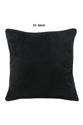 کوسن و روکش کوسن مشکی مخمل AYZEN HOME - کد 94849927