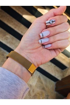 ساعت مچی طلائی زنانه 36-40 میلی متر İSTLİV - کد 95618456