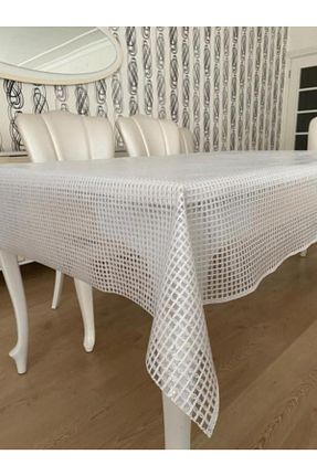 رومیزی سفید نایلون Aksu Mefruşat - کد 96016627