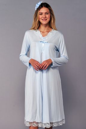 لباس شب حاملگی آبی پنبه (نخی) کد 286343974