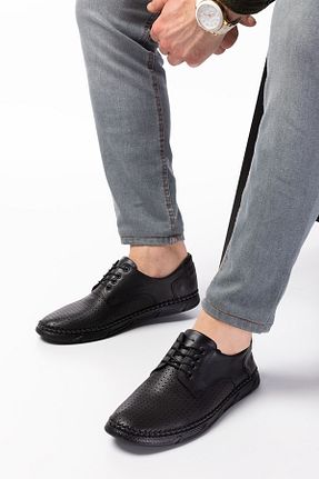 کفش کلاسیک مشکی مردانه چرم خالص maximoda - کد 266138072