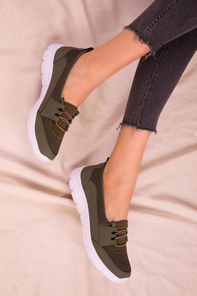 کفش کژوال خاکی زنانه پارچه ای expres moda - کد 266281688