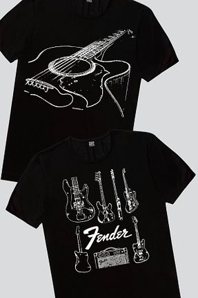 تیشرت مشکی مردانه رگولار ROCKANDROLL - کد 266447137