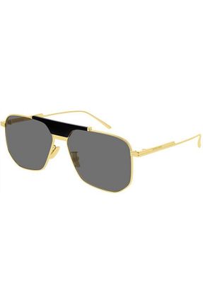 عینک آفتابی طلائی زنانه UV400 Bottega Veneta - کد 266504961